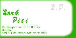 mark piti business card